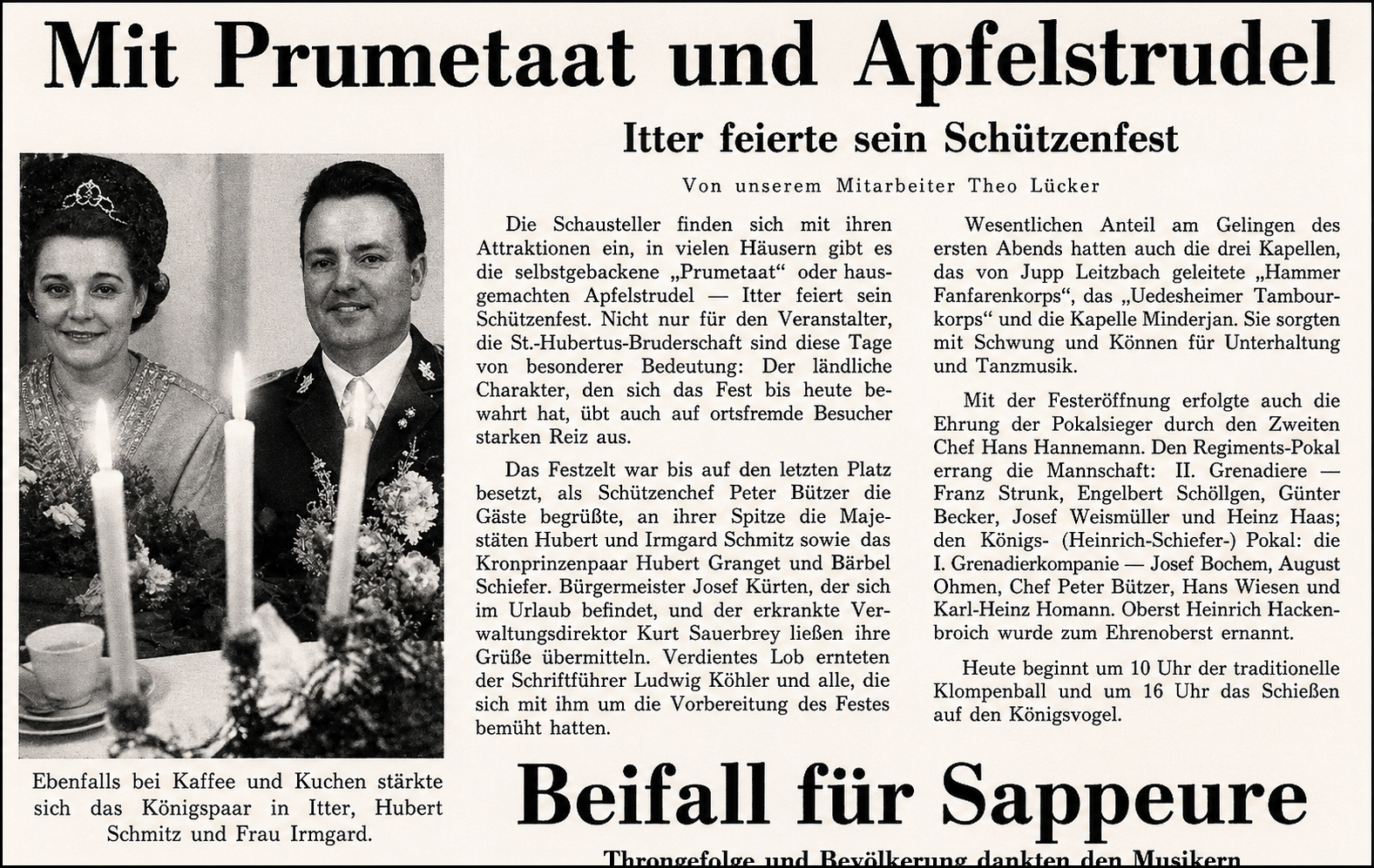 Mit Prumetaat und Apfelstrudel